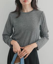 カシミヤシルク混クルーネックカットソー