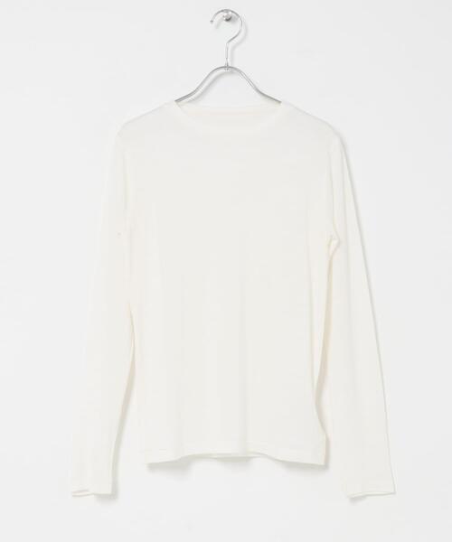 URBAN RESEARCH DOORS(アーバンリサーチドアーズ)の「カシミヤシルク混クルーネックカットソー(Tシャツ/カットソー・レディース・グレー系その他/オフホワイト/ブラック系その他・FREE)」の11枚目の写真