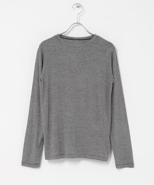 URBAN RESEARCH DOORS(アーバンリサーチドアーズ)の「カシミヤシルク混クルーネックカットソー(Tシャツ/カットソー・レディース・グレー系その他/オフホワイト/ブラック系その他・FREE)」の22枚目の写真