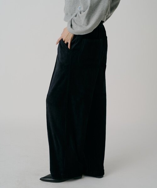 goocy(グーシー)の「【DISCUS】ベロアセンターピンタックパンツ(その他パンツ・レディース・グレー/ブラウン/ブラック・LARGE/MEDIUM)」の9枚目の写真