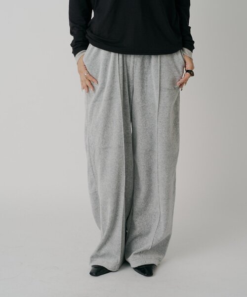 goocy(グーシー)の「【DISCUS】ベロアセンターピンタックパンツ(その他パンツ・レディース・グレー/ブラウン/ブラック・LARGE/MEDIUM)」の16枚目の写真