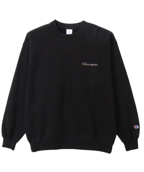 Champion(チャンピオン)の「チャンピオン Champion クルーネックスウェットシャツ C3-E006 CREW NECK SWEATSHIRT(スウェット・メンズ・ブラック・SS/LL/M/S/L)」の1枚目の写真