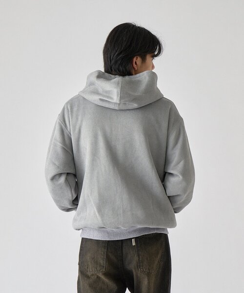 goocy(グーシー)の「【DISCUS】インレイ裏シャギーボンディングフーディー(パーカー・メンズ・ブルー/ブラック/グレー・MEDIUM/LARGE)」の10枚目の写真