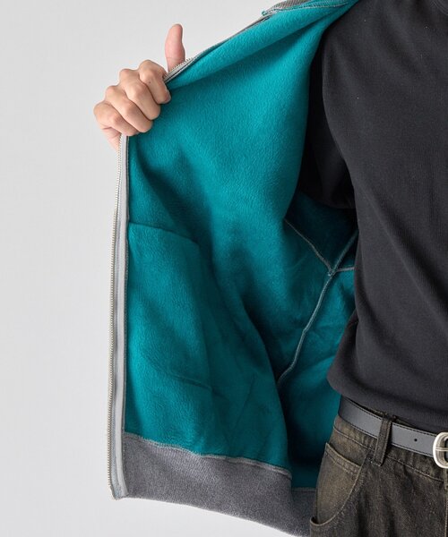 goocy(グーシー)の「【DISCUS】インレイ裏シャギーボンディングフーディー(パーカー・メンズ・ブルー/ブラック/グレー・MEDIUM/LARGE)」の12枚目の写真