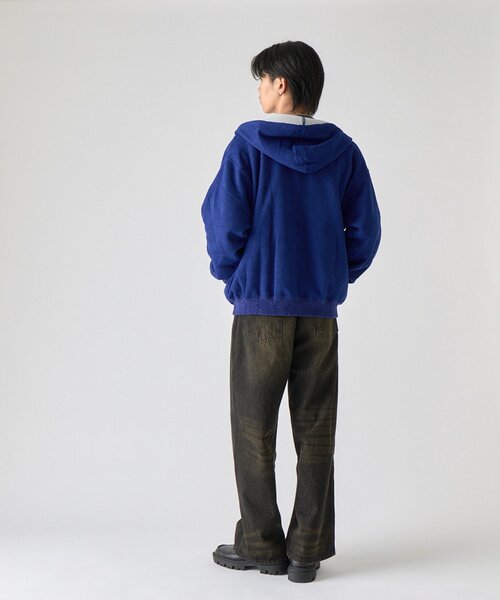 goocy(グーシー)の「【DISCUS】インレイ裏シャギーボンディングフーディー(パーカー・メンズ・ブルー/ブラック/グレー・MEDIUM/LARGE)」の17枚目の写真