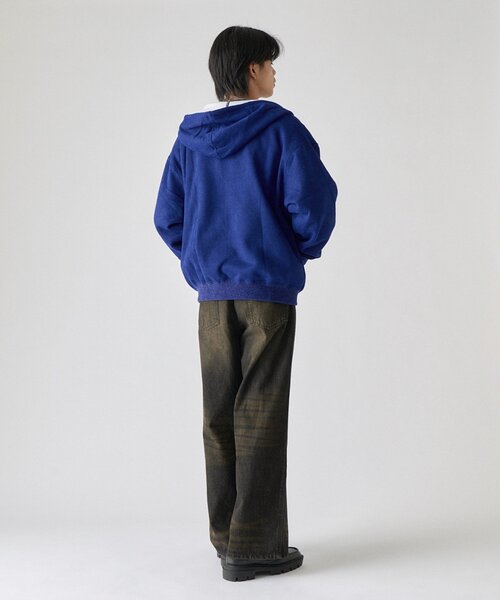 goocy(グーシー)の「【DISCUS】インレイ裏シャギーボンディングフーディー(パーカー・メンズ・ブルー/ブラック/グレー・MEDIUM/LARGE)」の18枚目の写真