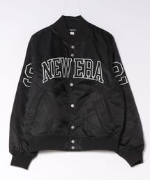 NEW ERA（ニューエラ）の「【NEW ERA】ナイロン バーシティージャケット NEW ERA / ブラック [15129327]（ブルゾン）」