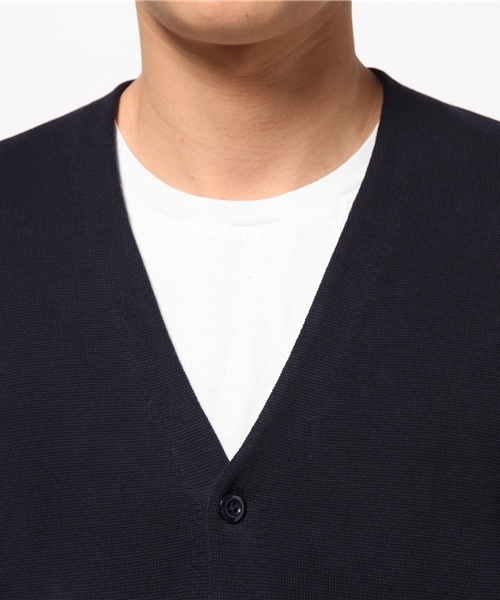 URBAN RESEARCH（アーバンリサーチ）の「UR ミラノリブロングスリーブカーディガン（カーディガン/ボレロ・メンズ・グレー/ネイビー・LARGE/MEDIUM）」の6枚目の写真