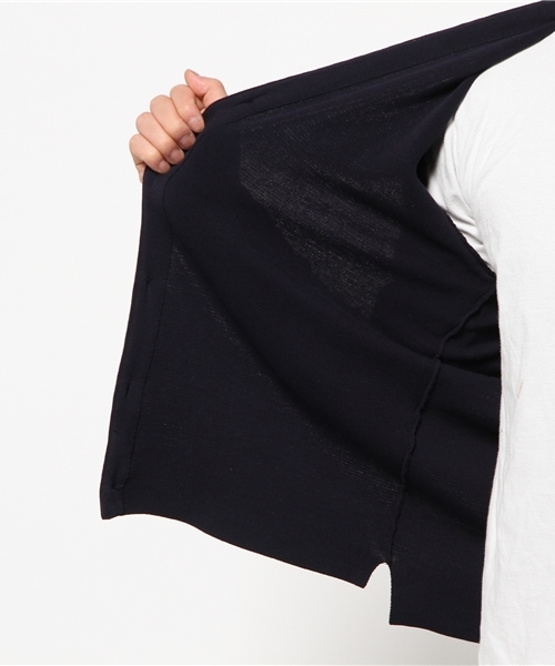 URBAN RESEARCH（アーバンリサーチ）の「UR ミラノリブロングスリーブカーディガン（カーディガン/ボレロ・メンズ・グレー/ネイビー・LARGE/MEDIUM）」の8枚目の写真