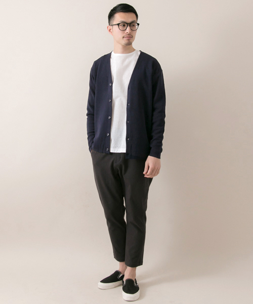 URBAN RESEARCH（アーバンリサーチ）の「UR ミラノリブロングスリーブカーディガン（カーディガン/ボレロ・メンズ・グレー/ネイビー・LARGE/MEDIUM）」の13枚目の写真