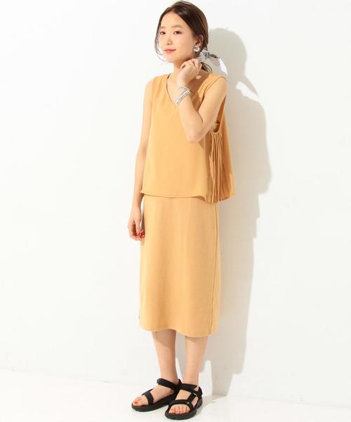 Another Edition（アナザーエディション）の「フライスワンピース/AEBFC TCR フライス OP◆（ワンピース・レディース・ブラック/ベージュ・FREE）」の13枚目の写真