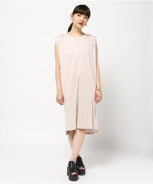 SLY（スライ）の「COTTON リヨセル MIDI OP-S（ワンピース・レディース・ホワイト/ライトブルー/ブラック/ライトベージュ/オレンジ・FREE）」の18枚目の写真