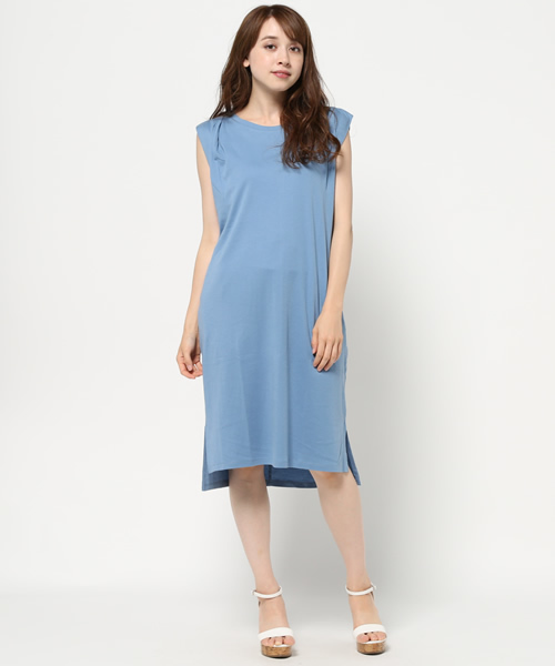 SLY（スライ）の「COTTON リヨセル MIDI OP-S（ワンピース・レディース・ホワイト/ライトブルー/ブラック/ライトベージュ/オレンジ・FREE）」の11枚目の写真