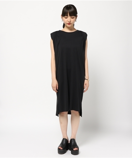 SLY（スライ）の「COTTON リヨセル MIDI OP-S（ワンピース・レディース・ホワイト/ライトブルー/ブラック/ライトベージュ/オレンジ・FREE）」の6枚目の写真