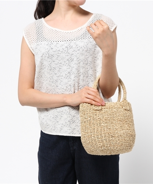 URBAN RESEARCH（アーバンリサーチ）の「UR カゴバック（かごバッグ・レディース・ナチュラル/ブラウン・FREE）」の10枚目の写真