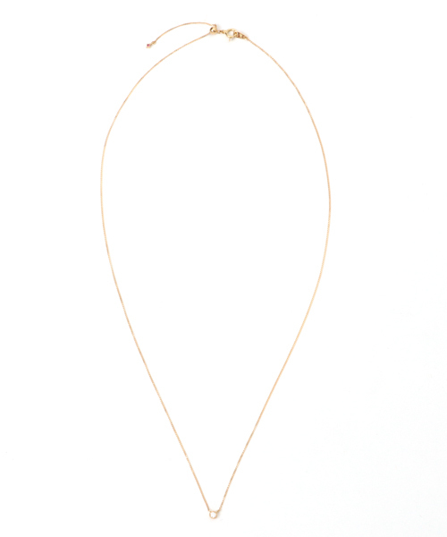 ミル打ちフクリン留めダイヤネックレス（ネックレス）｜little emblem（リトルエンブレム）