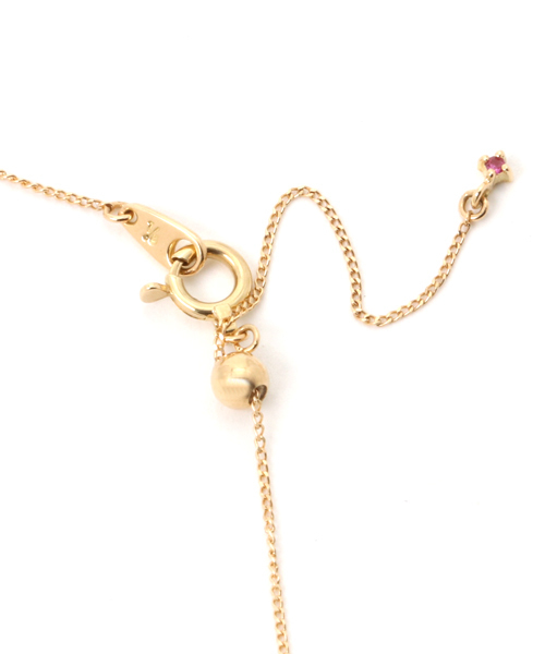 ミル打ちフクリン留めダイヤネックレス（ネックレス）｜little emblem（リトルエンブレム）