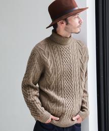 green label relaxing | BC ◎HAMI/LAMB ARAN タートルネック ニット◆(ニット/セーター)
