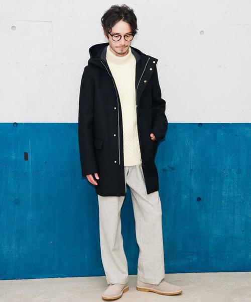 green label relaxing（グリーンレーベルリラクシング）の「BC ◎HAMI/LAMB ARAN タートルネック ニット◆（ニット/セーター・メンズ・オフホワイト/ベージュ/ネイビー・MEDIUM/SMALL/X-LARGE/XX-LARGE/LARGE）」の14枚目の写真