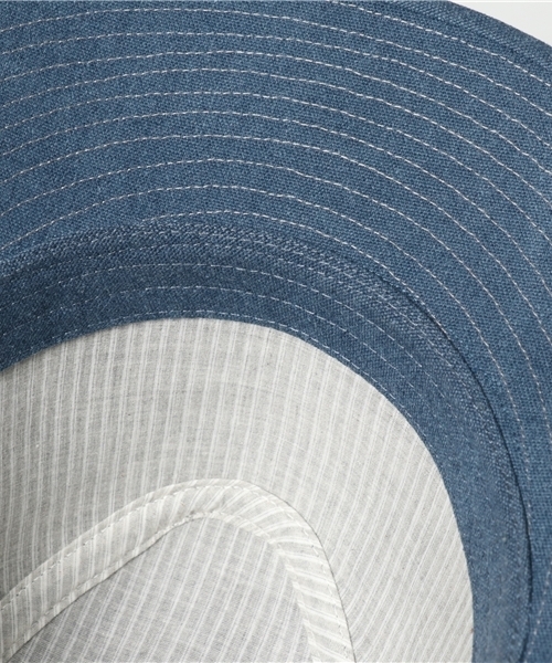 Yellow108（イエローワンオーエイト）の「Yellow108 Helm Fedora（ハット・メンズ・ブラウン/インディゴブルー・MEDIUM）」の7枚目の写真