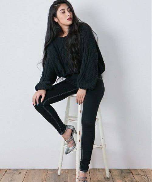 GYDA（ジェイダ）の「ワンウォッシュスキニ－デニムパンツ（デニムパンツ・レディース・ブラック/ライトブルー/インディゴブルー・X-SMALL/XX-SMALL/SMALL/MEDIUM）」の6枚目の写真