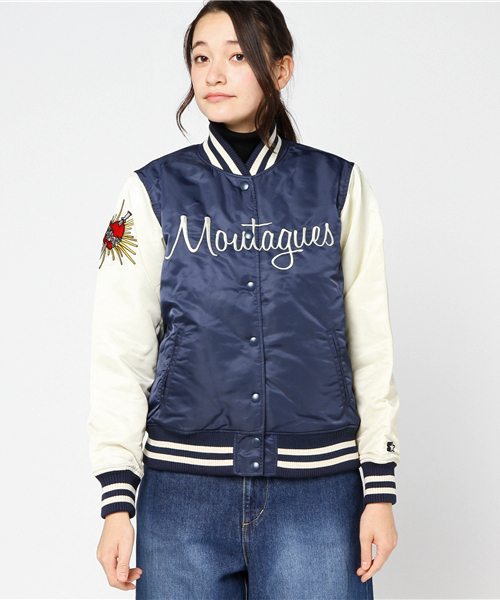 MOUSSY（マウジー）の「STARTER STADIUM M JACKET（その他アウター・レディース・ネイビー・FREE）」の5枚目の写真