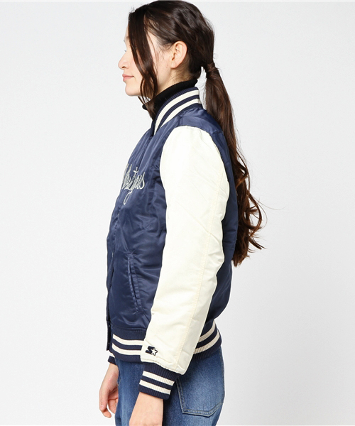 MOUSSY（マウジー）の「STARTER STADIUM M JACKET（その他アウター・レディース・ネイビー・FREE）」の6枚目の写真