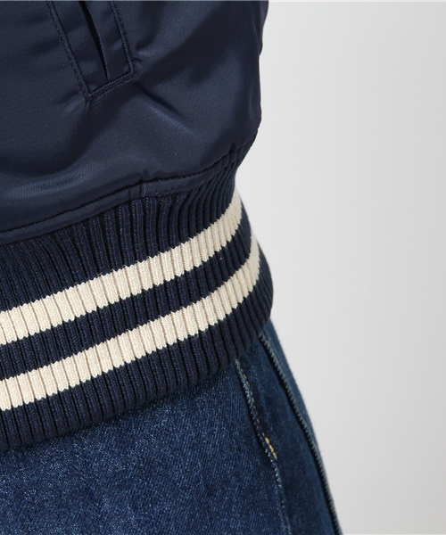 MOUSSY（マウジー）の「STARTER STADIUM M JACKET（その他アウター・レディース・ネイビー・FREE）」の11枚目の写真