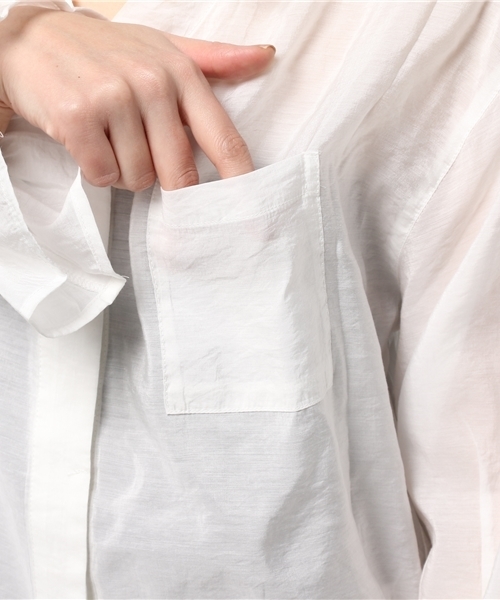 Heather(ヘザー)の「スキッパーフリルシャツ 747706(シャツ/ブラウス・レディース・ホワイト/ピンク系その他/カーキ/ライトピンク・FREE)」の10枚目の写真