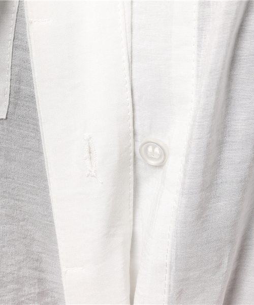 Heather(ヘザー)の「スキッパーフリルシャツ 747706(シャツ/ブラウス・レディース・ホワイト/ピンク系その他/カーキ/ライトピンク・FREE)」の11枚目の写真