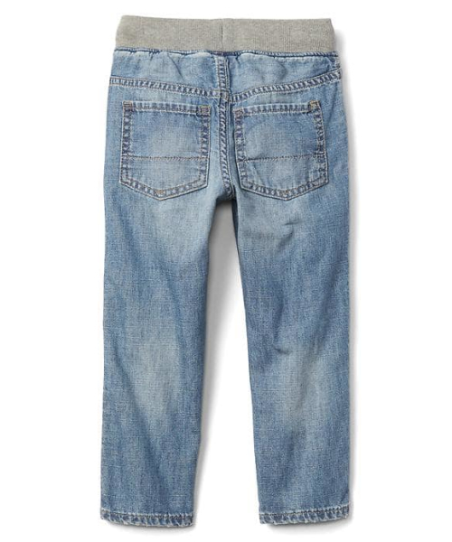 GAP(ギャップ)の「Rip and repair denim pants(デニムパンツ・キッズ・ライトインディゴブルー・100cm/90cm/105cm/95cm/110cm/80cm)」の2枚目の写真