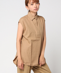 Moname | 【SALE】Moname   プルオーバーシャツ フレンチスリーブ   41162364(シャツ/ブラウス)