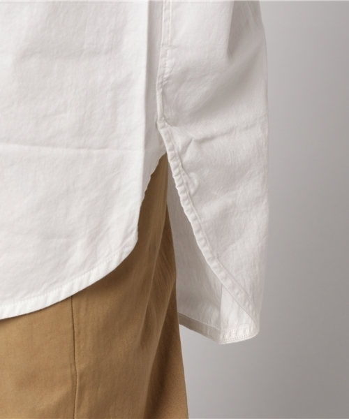 Moname（モナーム）の「■Moname   プルオーバーシャツ フレンチスリーブ   41162364（シャツ/ブラウス・レディース・カーキ/ベージュ/ネイビー/ホワイト・S）」の12枚目の写真