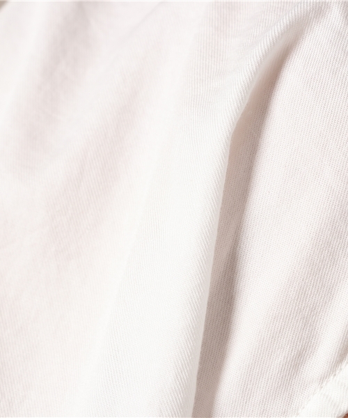 Moname（モナーム）の「■Moname   プルオーバーシャツ フレンチスリーブ   41162364（シャツ/ブラウス・レディース・カーキ/ベージュ/ネイビー/ホワイト・S）」の6枚目の写真