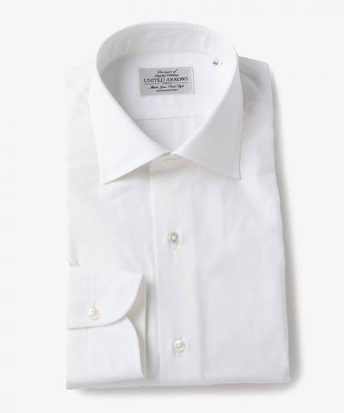 UNITED ARROWS(ユナイテッドアローズ)の「UADB ヤーンダイ ブロード セミワイド シャツ(シャツ/ブラウス・メンズ・ホワイト/ライトブルー・39cm/37cm/40cm/38cm/41cm)」の1枚目の写真