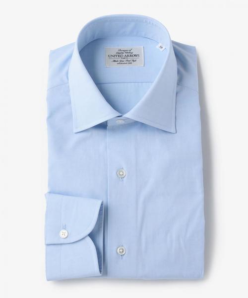 UNITED ARROWS(ユナイテッドアローズ)の「UADB ヤーンダイ ブロード セミワイド シャツ(シャツ/ブラウス・メンズ・ホワイト/ライトブルー・39cm/37cm/40cm/38cm/41cm)」の2枚目の写真