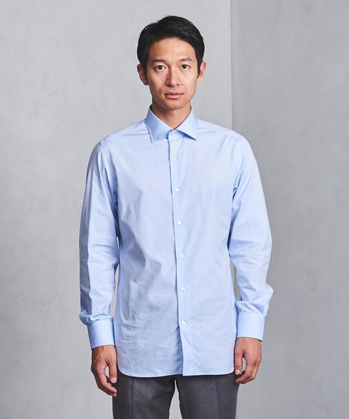 UNITED ARROWS(ユナイテッドアローズ)の「UADB ヤーンダイ ブロード セミワイド シャツ(シャツ/ブラウス・メンズ・ホワイト/ライトブルー・39cm/37cm/40cm/38cm/41cm)」の4枚目の写真