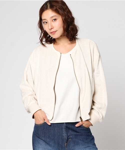 cepo(セポ)の「リバーシブルベロアブルゾン(ブルゾン・レディース・ネイビー/キャメル・M)」の1枚目の写真