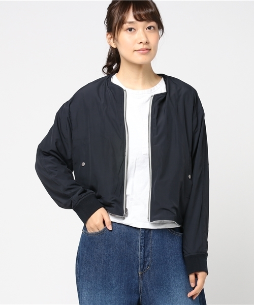 cepo(セポ)の「リバーシブルベロアブルゾン(ブルゾン・レディース・ネイビー/キャメル・M)」の11枚目の写真