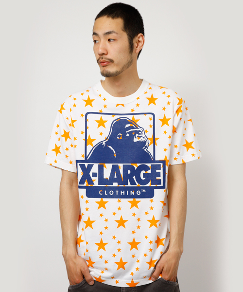 XLARGE（エクストララージ）の「S/S TEE STARS MASSIVE OG（Tシャツ/カットソー・メンズ・レッド/オレンジ/グリーン/ライトブルー・SMALL/MEDIUM/LARGE/X-LARGE）」の4枚目の写真