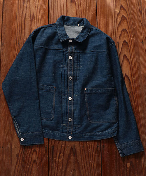 LEVI'S VINTAGE CLOTHING(リーバイスビンテージクロージング)の「LEVI'S(R) VINTAGE CLOTHING 1880 model トリプルプリーツブラウス River(シャツ/ブラウス)」|インディゴブルー