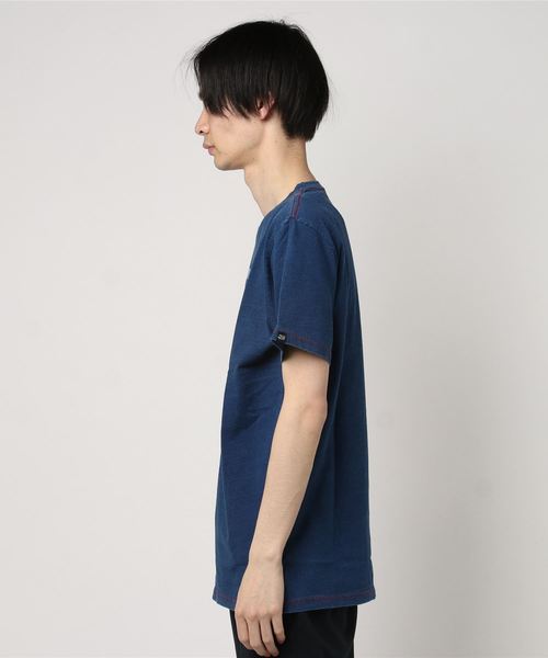 ALL CAPS INDIGO TEE ALL CAPS INDIGO TEE
