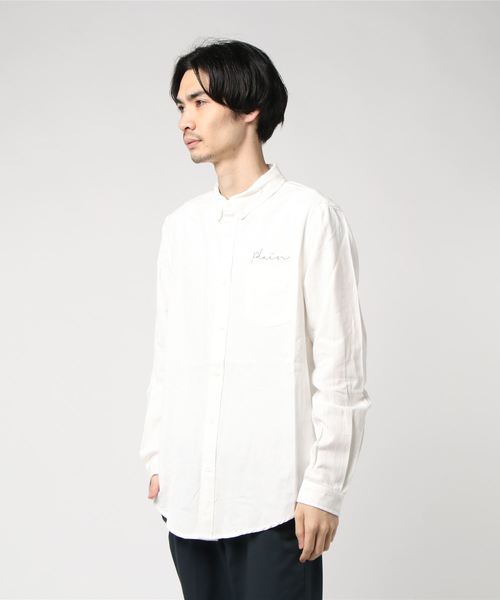 VENCEEXCHANGE（ヴァンスエクスチェンジ）の「バックプリントビッグシャツ（シャツ/ブラウス・メンズ・ホワイト/ブラック/ベージュ・M/L）」の10枚目の写真