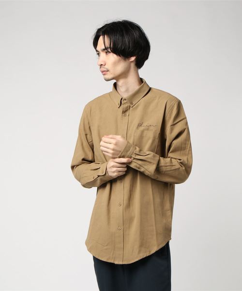 VENCEEXCHANGE（ヴァンスエクスチェンジ）の「バックプリントビッグシャツ（シャツ/ブラウス・メンズ・ホワイト/ブラック/ベージュ・M/L）」の9枚目の写真