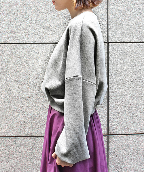 RANDA（ランダ）の「ドルマンスリーブプルオーバー（スウェット・レディース・ブラック/グレー/グリーン・FREE）」の7枚目の写真