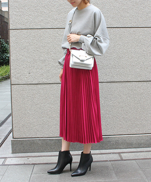 RANDA（ランダ）の「ドルマンスリーブプルオーバー（スウェット・レディース・ブラック/グレー/グリーン・FREE）」の6枚目の写真