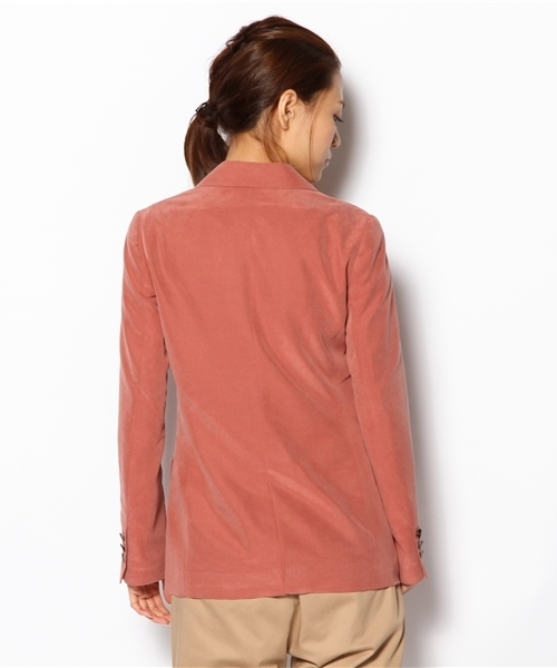 Soareak（ソアリーク）の「レースパイピングテーラージャケット（テーラードジャケット・レディース・ベージュ/ネイビー/ライトピンク・SMALL/MEDIUM）」の6枚目の写真