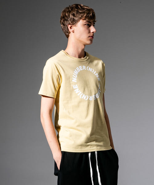 NUMBER (N)INE DENIM(ナンバーナインデニム)の「NUMBER (N)INE DENIM(ナンバーナインデニム)サークルロゴ半袖Tシャツ(Tシャツ/カットソー・メンズ・ホワイト/ブラック/ベージュ・SMALL/MEDIUM/LARGE/X-LARGE)」の9枚目の写真
