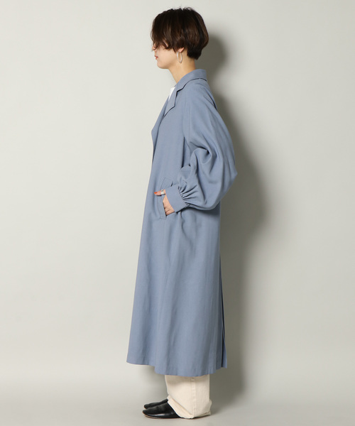 notch.（ノッチ）の「ボリュームスリーブバックスリットコート