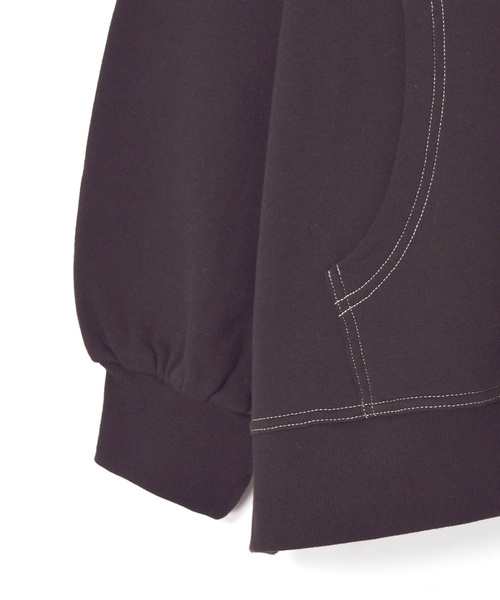 w closet（ダブルクローゼット）の「配色ステッチBigスウェット（スウェット・レディース・アイボリー/グレー系その他/スミクロ・FREE）」の14枚目の写真